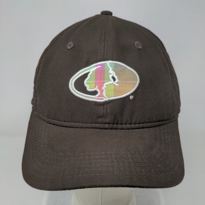 Mossy Oak Slideback Hat Brown One Size Embroidered Adjustable 6 Panel