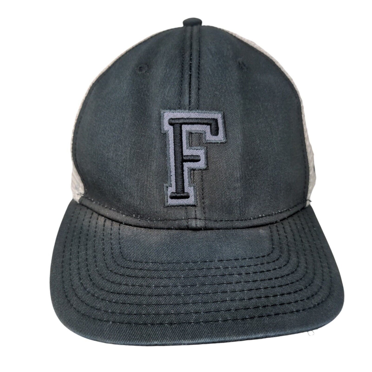 F Initial Snapback Trucker Hat Blue OSFM Low Profile Fit Mesh Back Under Armour