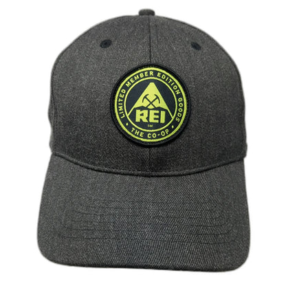 REI Baseball Cap Gray One Size Limited Member Edition Mountain Patch Co-op Hat