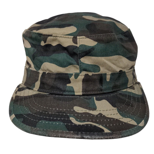 KB Ethos Women's Camo Cadet Military Cap Multicolor Size M 100% Cotton