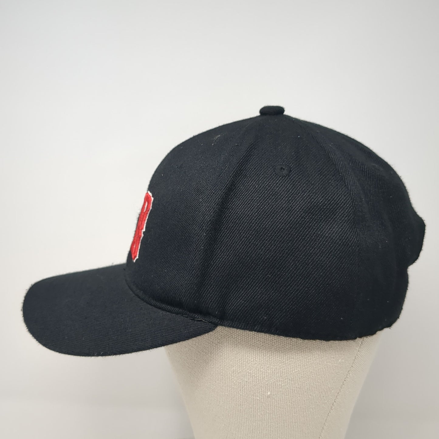 FB Snapback Hip Hop Hat Black One Size Adjustable Embroidered 6 Panel Polyester