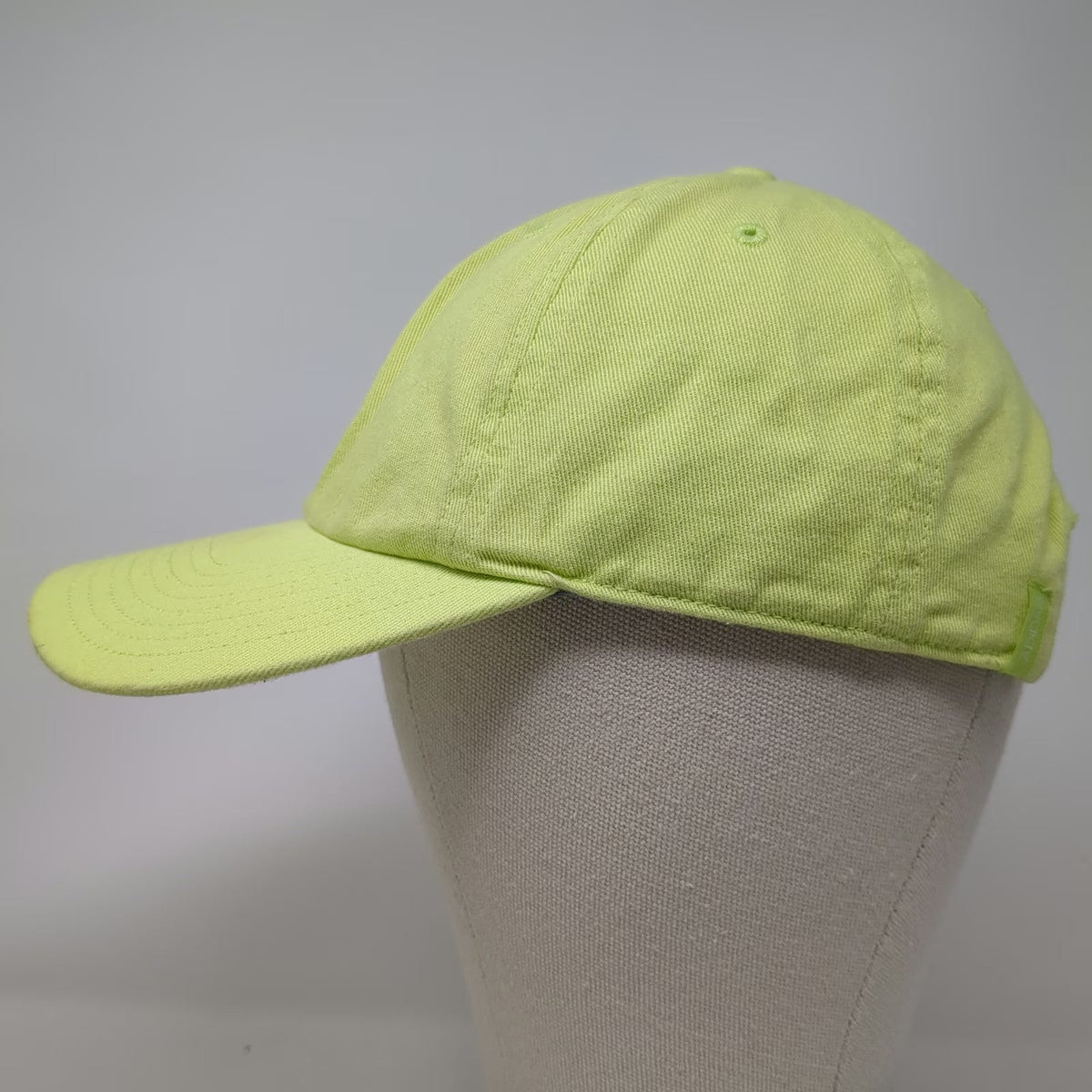 Adidas Baseball Cap Green One Size Cotton Logo Adjustable Slideback Strap Hat