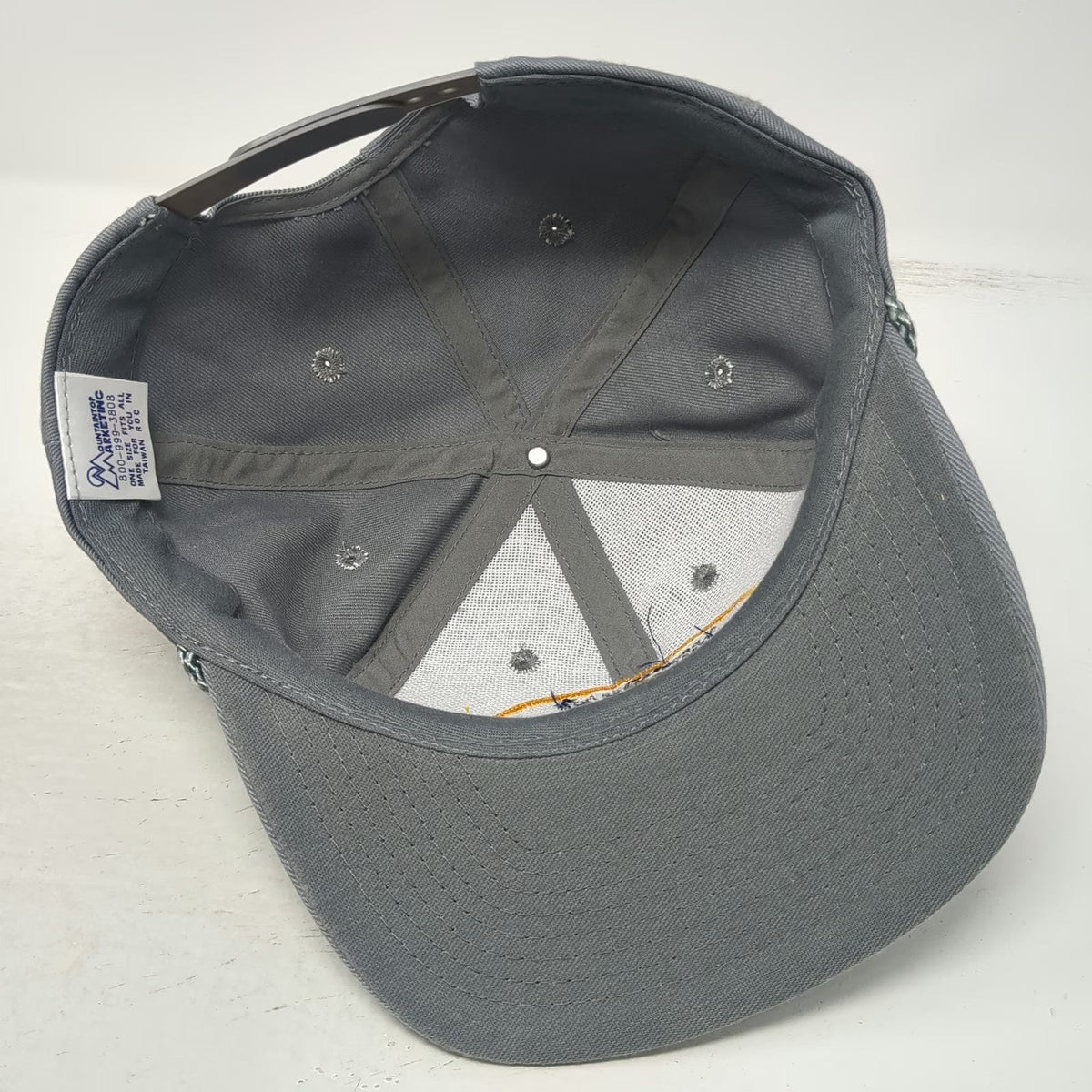 Mountaintop Marketing Snapback Gray Idaho Fish Game Wildlife Rope Hat Vintage