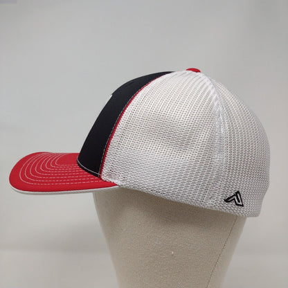 Boise N Fitted Mesh Back Trucker Hat Multi 7 3/8-8 Flexfit Colorblock