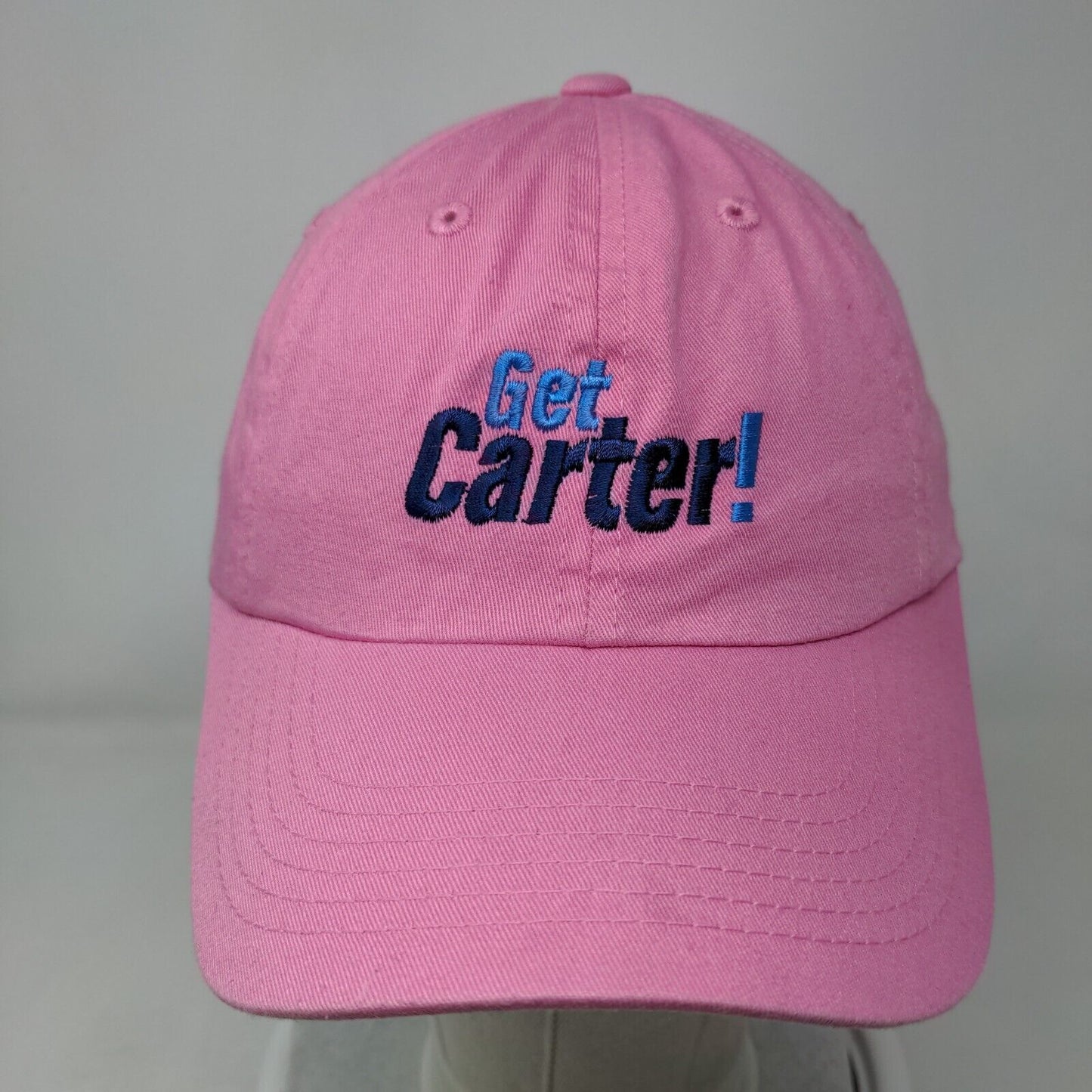 Get Carter Slideback Hat Pink One Size Adjustable Embroidered Port Authority