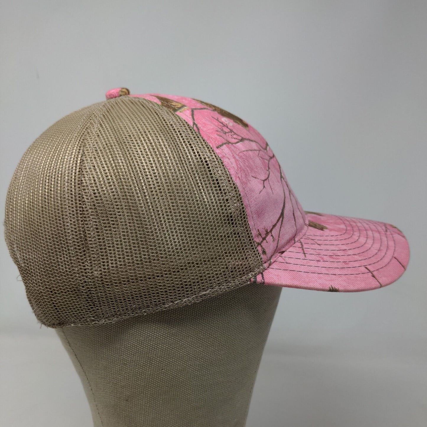 Port Authority Women's Snapback Mesh Back Hat Pink Camo Adjustable Savage Logo