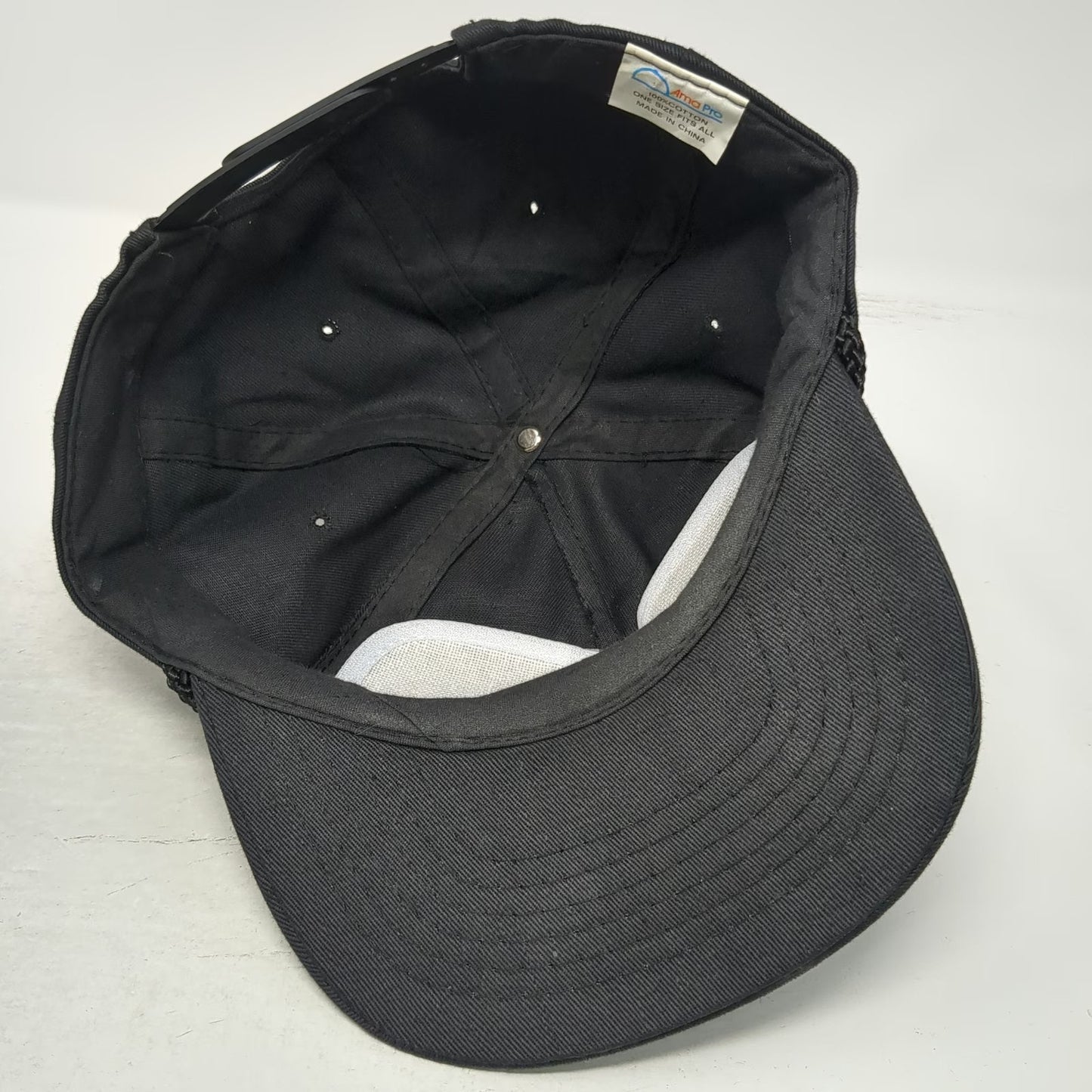 Ama Pro Trucker Black Blue Hat Celebrate Idaho 1890 Centennial Rope Vintage