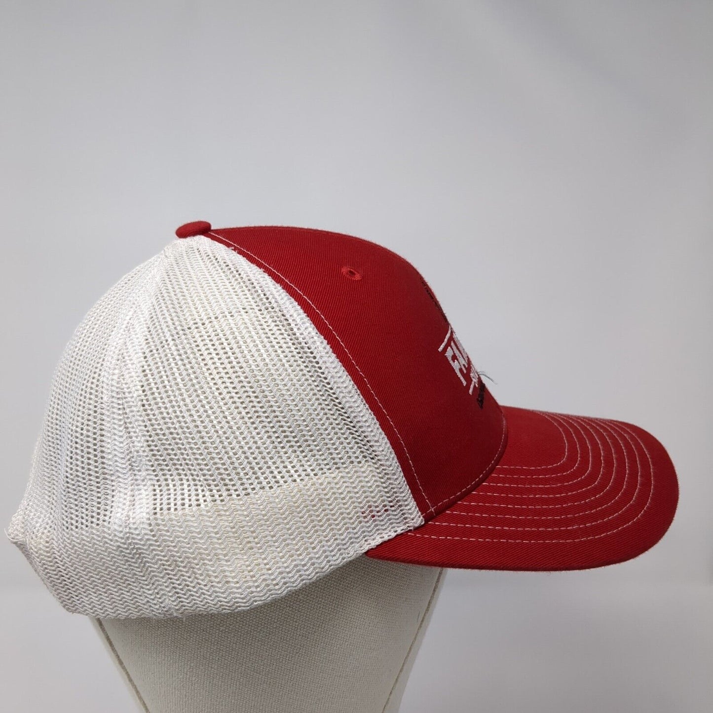 Farmboy Smokehouse Original Farm Recipes Snapback Trucker Hat Red OS Mesh Back