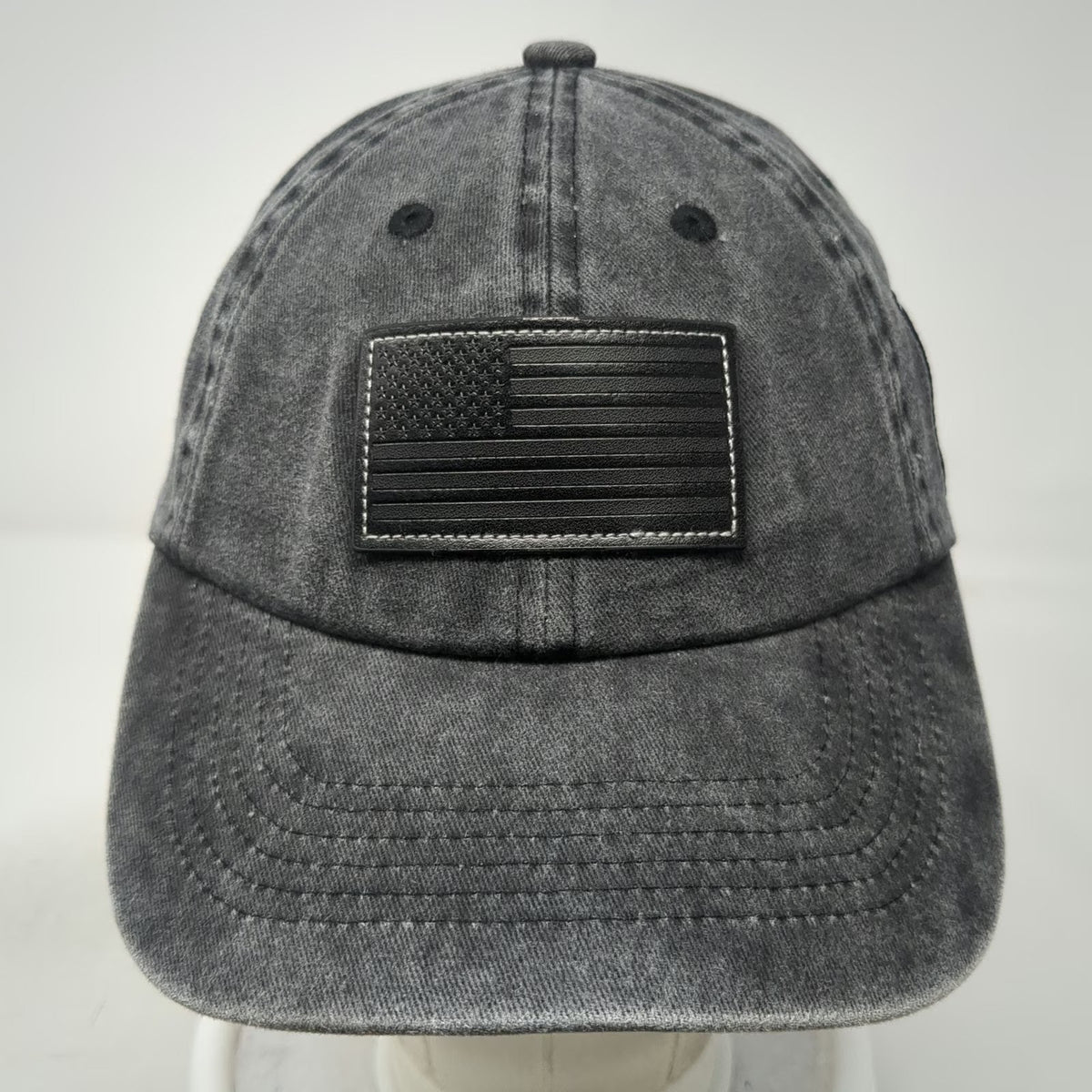 Ford Snapback Gray One Size Hat American Flag Built Ford Tough Idaho Dealership