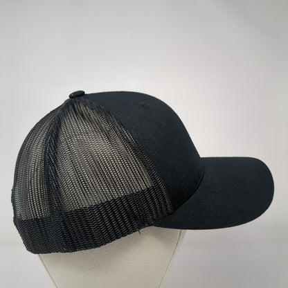 ClickBank Snapback Mesh Back Trucker Hat Black One Size Yupoong 6 Panel
