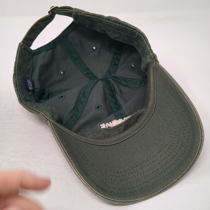 Pizzaslime Baseball Cap Green One Size Embroidered Logo Adjustable Slideback Hat