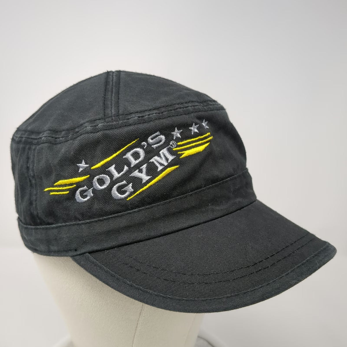 Alternative Army Cap Black One Size Gold's Gym Workout Fitness Hat Strapback
