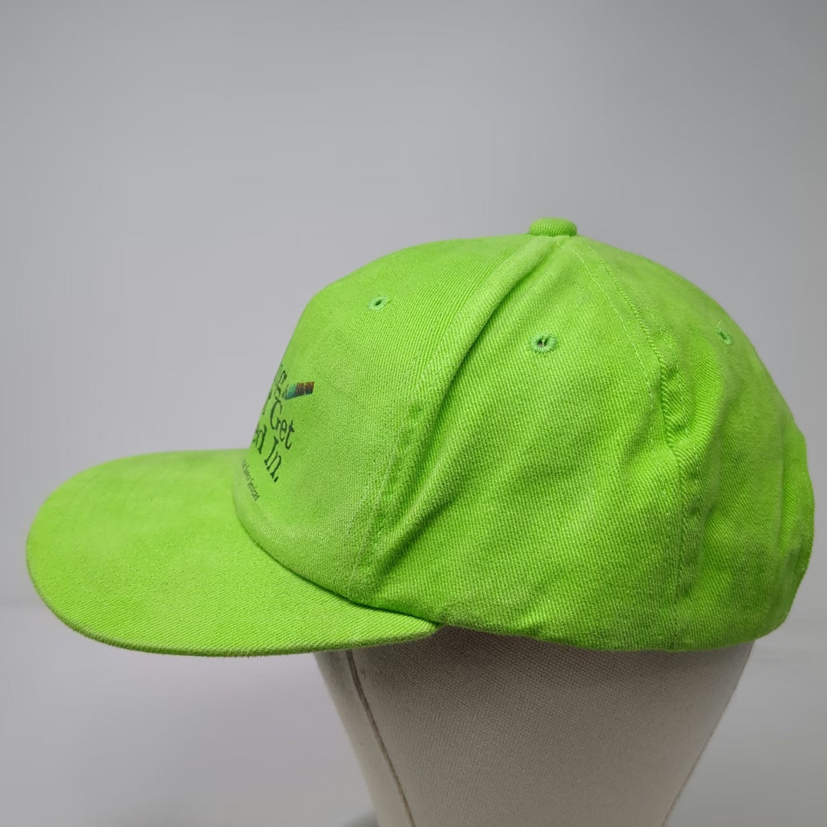 Yupoong Snapback Green One Size Hat NJ Dept Health Smoking Don't Get Sucked In