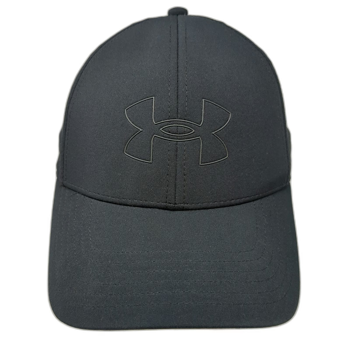 Under Armour Baseball Cap Black XL Tonal Logo Storm Driver Stretch Fit Hat