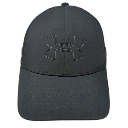 Under Armour Baseball Cap Black XL Tonal Logo Storm Driver Stretch Fit Hat