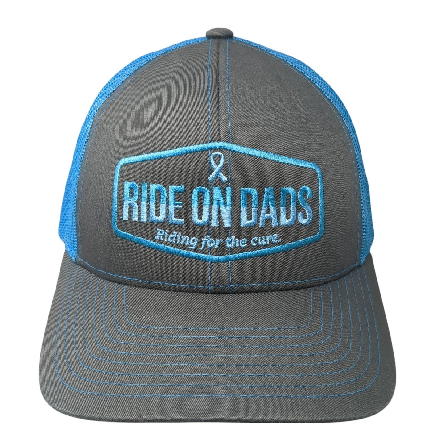 Ride On Dads Riding For The Cure Trucker Hat Multicolor OS Mesh Pacific Headwear