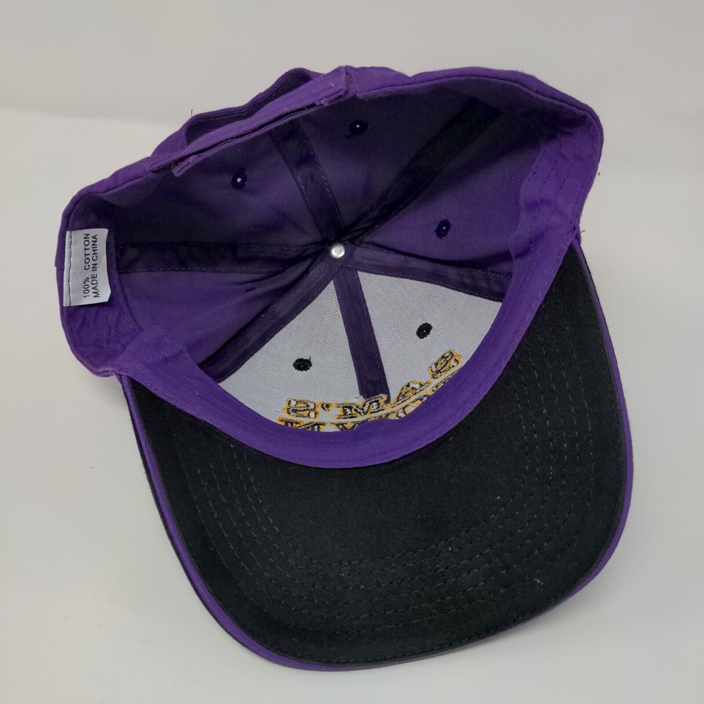 Sam's Town Las Vegas Strapback Hat Purple OSFA Embroidered Colorblock