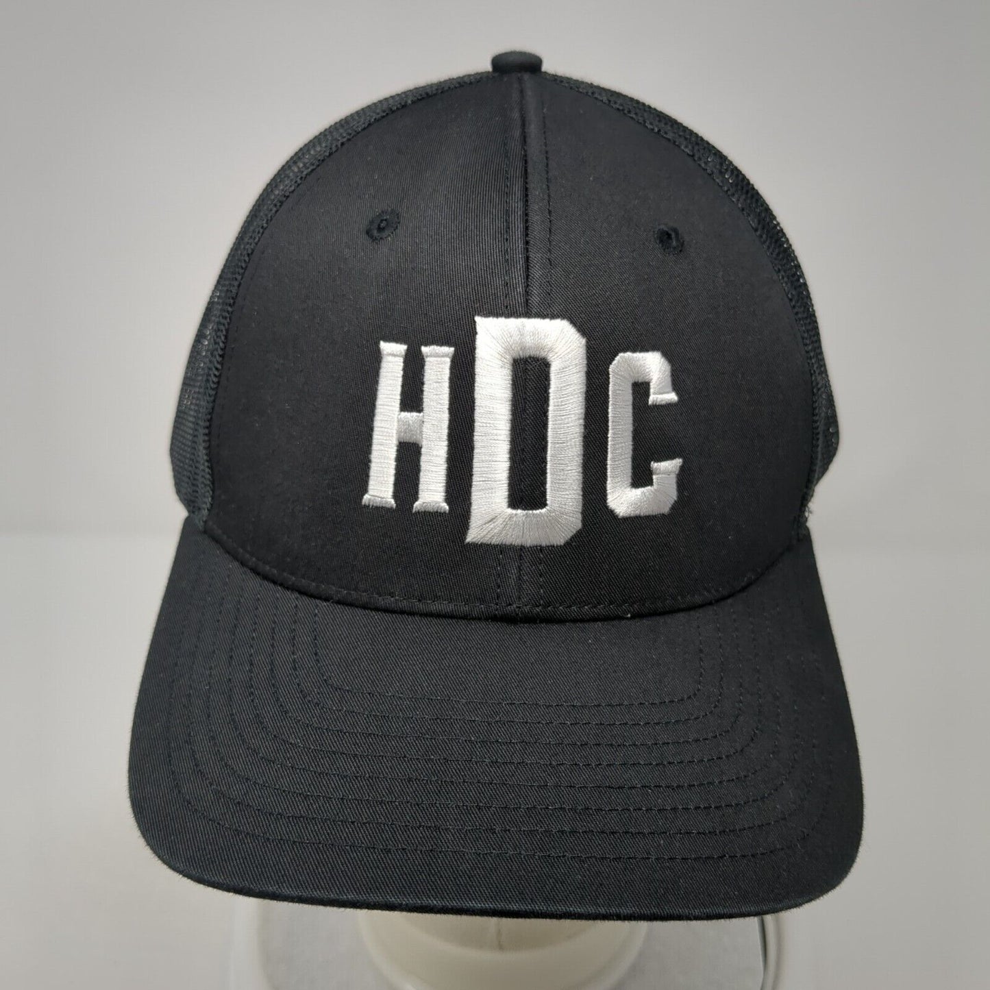 HDC Snapback Mesh Back Trucker Hat Black XL Adjustable Richardson