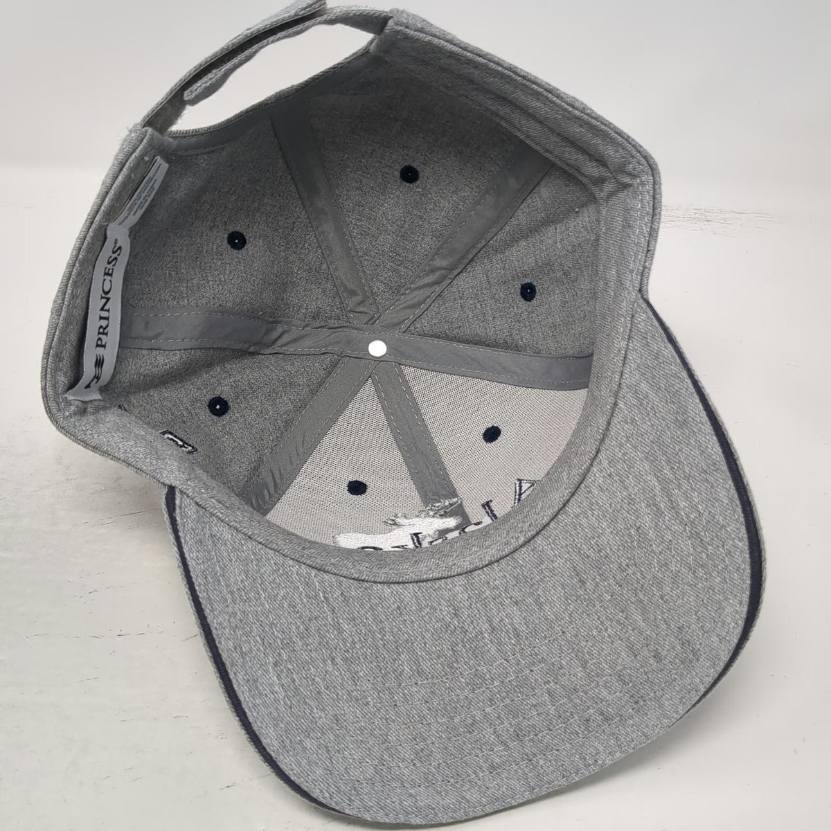 Princess Baseball Cap Gray One Size Alaska Moose 1959 Strapback Cotton Hat
