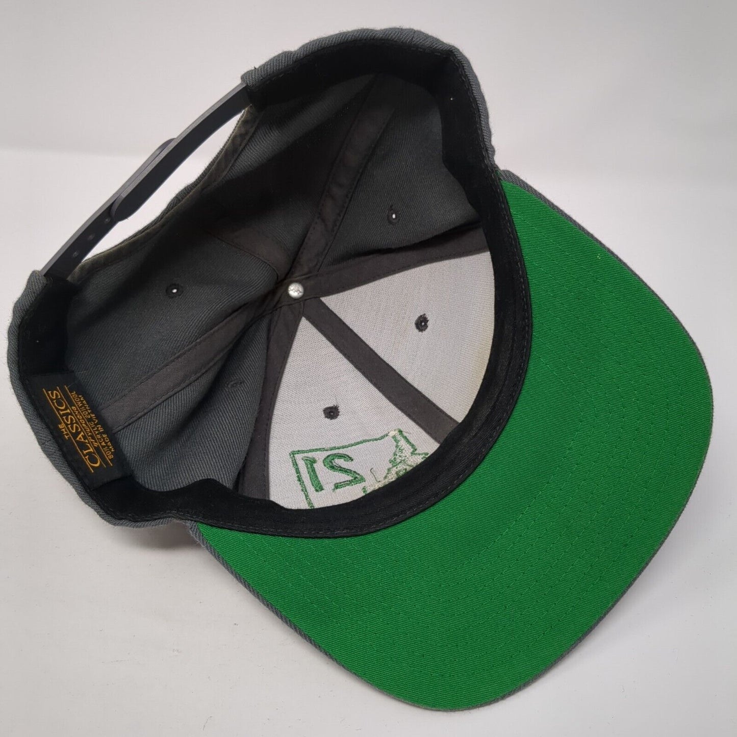Idaho 21 Snapback Hat Gray One Size Adjustable Embroidered Yupoong