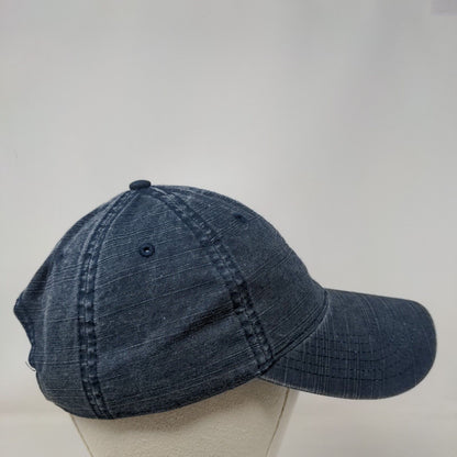 George Slideback Hat Blue One Size Adjustable Vented Holes 6 Panel Blank