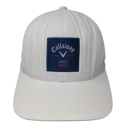 Callaway Since 1982 Snapback Hat White One Size Adjustable Embroidered Flexfit