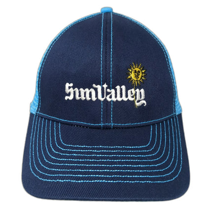Grand Sportswear Baseball Cap Blue One Size Sun Valley Tennis Mesh Back Logo Hat