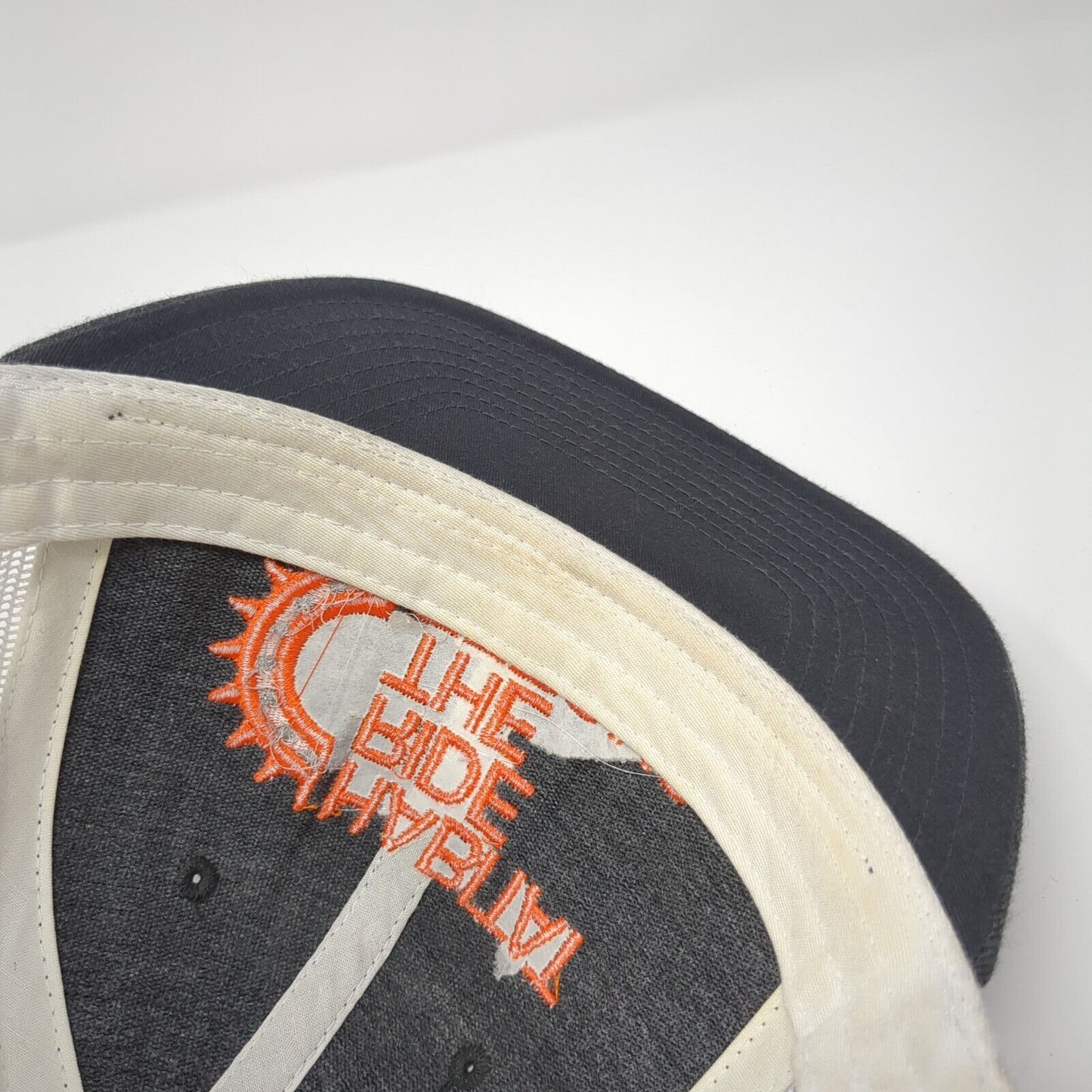 Habitat Ride The Tetons Snapback Trucker Hat Gray One Size Mesh Back