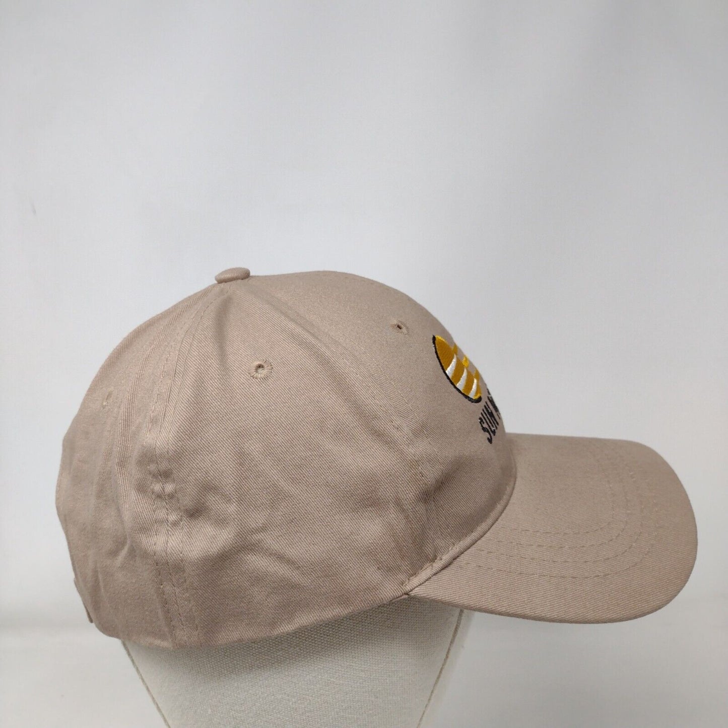 Sun Mechanical Strapback Hat Tan One Size Adjustable 6 Panel Cap America