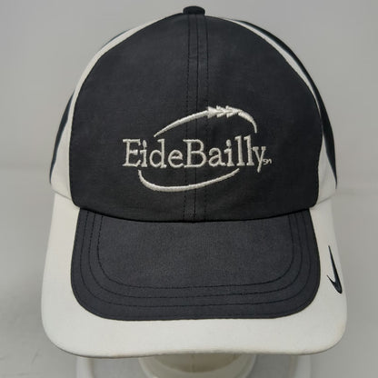 Nike Baseball Cap Black White One Size Eide Bailly Golf Swoosh Strapback Hat