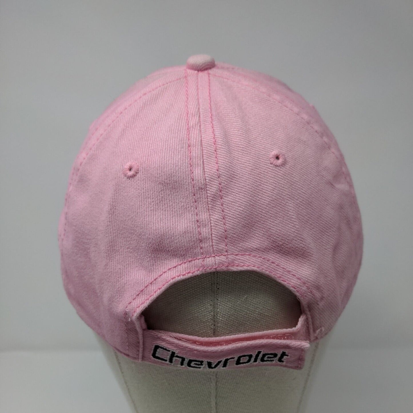 Chevrolet Strapback Hat Pink One Size Adjustable Embroidered Hot Rods