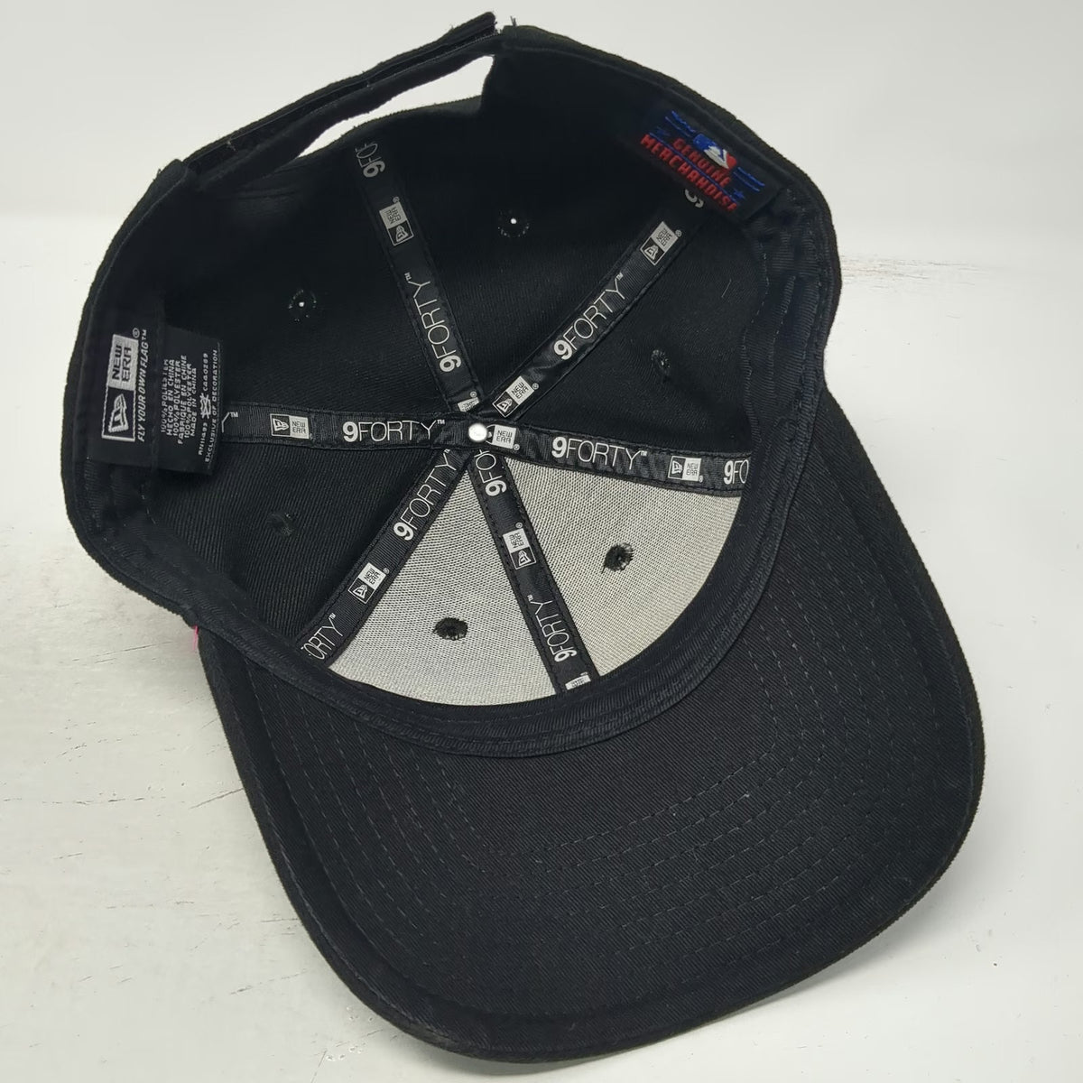 New Era Colorado Rockies MLB Baseball Cap Black One Size 9FORTY Strapback Hat