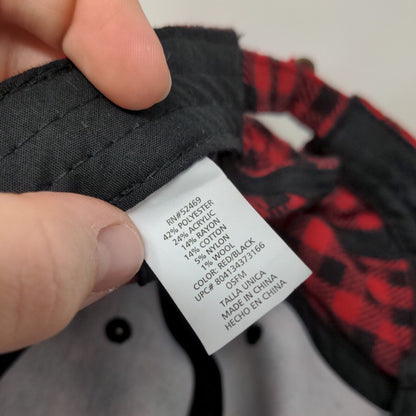 Unbranded Slideback Hat Multicolor OSFM Adjustable Buffalo Check Blank 6 Panel