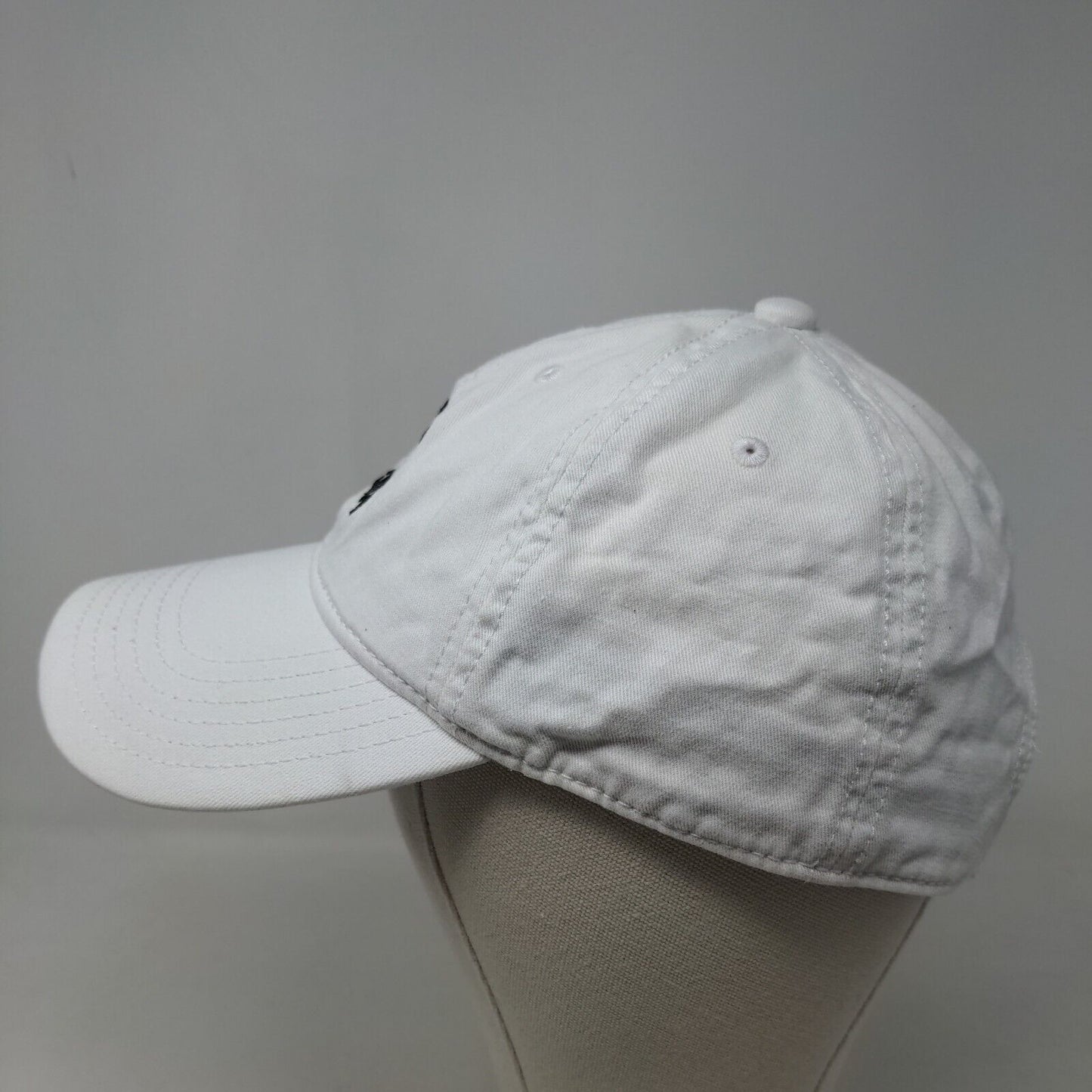 Adidas Men's Slideback Hat White Size OSFA Embroidered Trefoil Logo Cotton