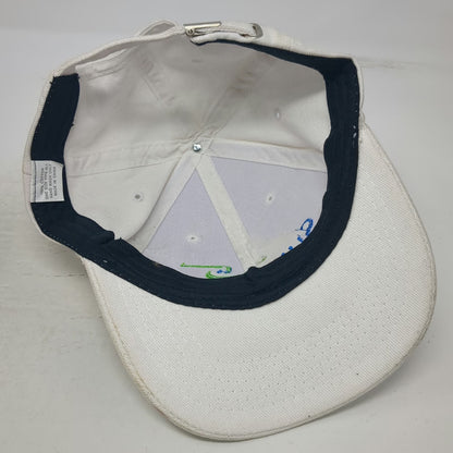 Summit Group Logo White Baseball Cap Hat One Size Slideback Embroidered Cotton