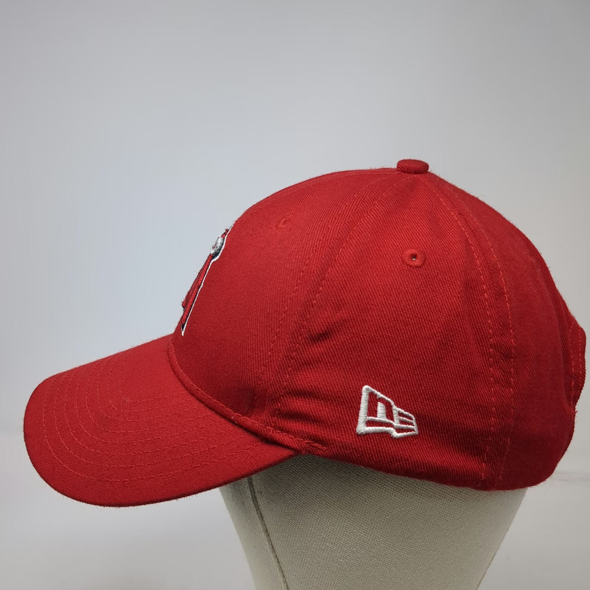 Los Angeles Angels MLB New Era Red One Size Baseball Cap Strapback Halo Logo Hat