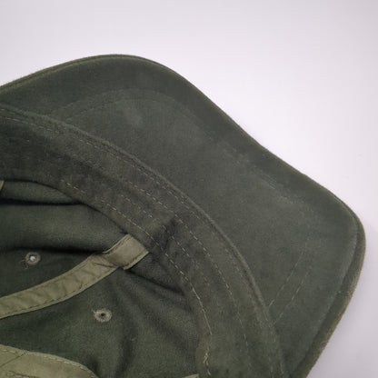 Eddie Bauer Slideback Hat Green One Size Adjustable Leather Strap