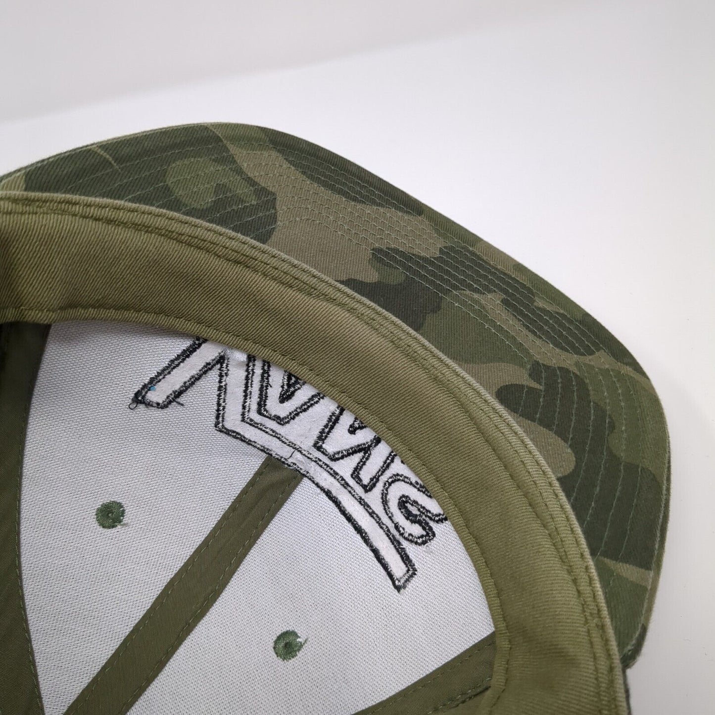 VANS Snapback Hat Camouflage One Size Embroidered Adjustable 6 Panel