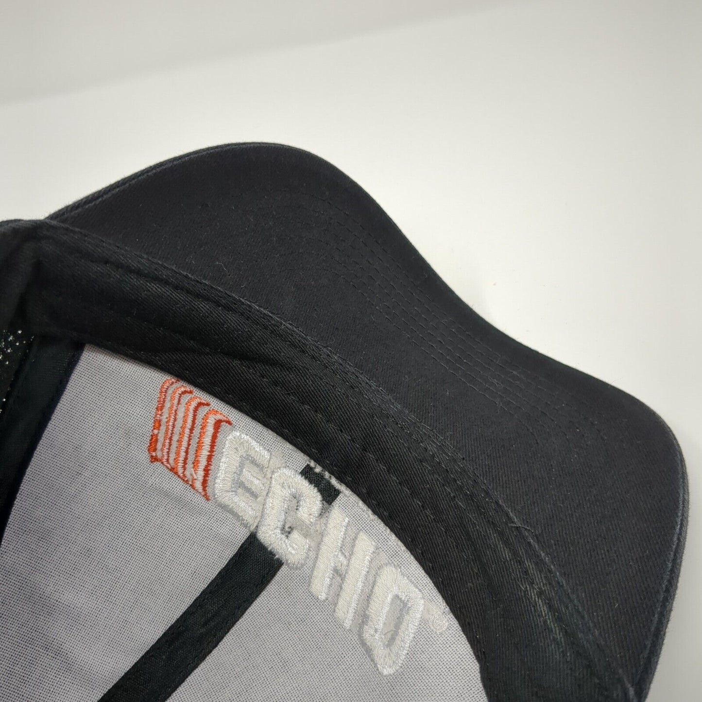 Echo Outdoor Power Equipment Strapback Hat Black OS Adjustable Embroidered