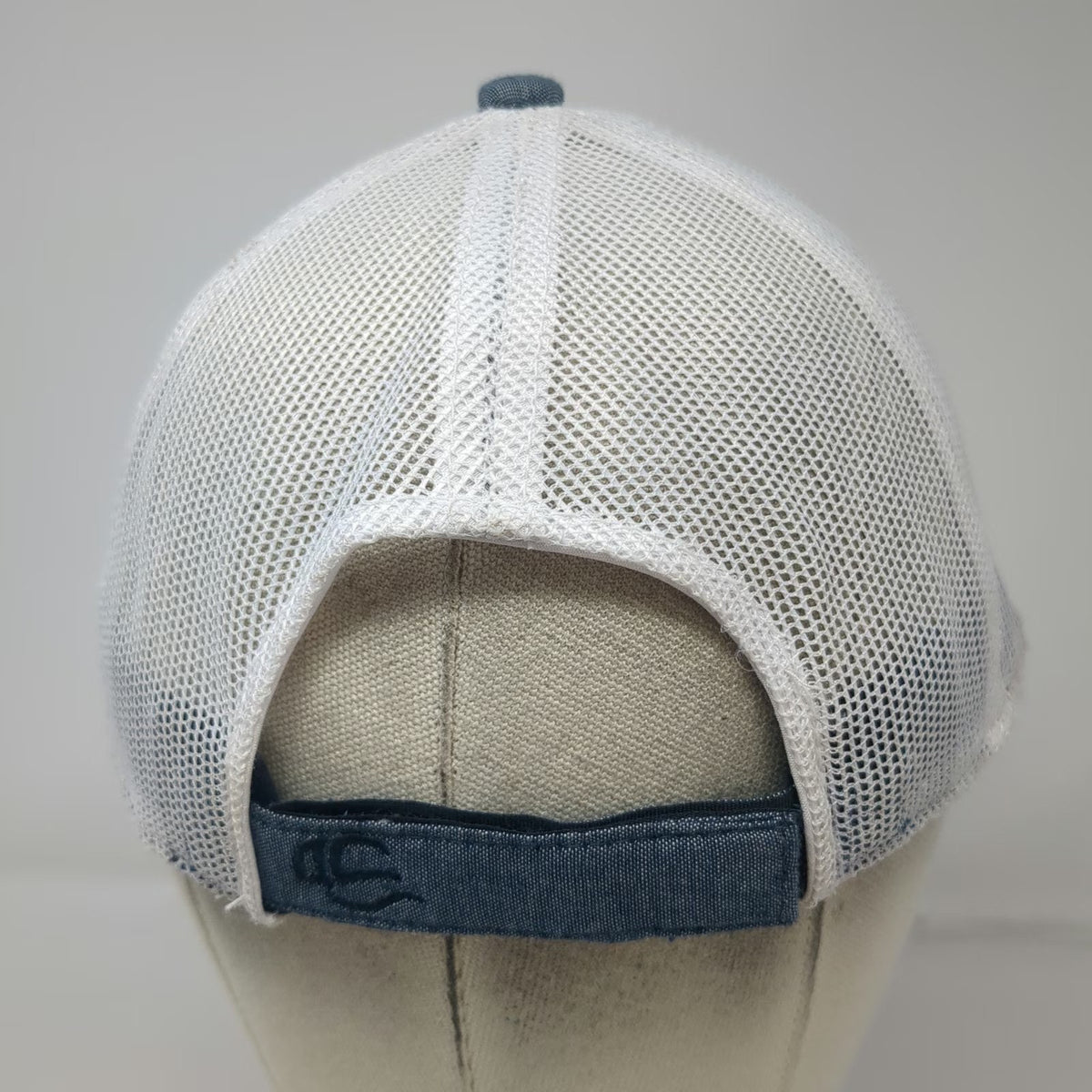 Outdoor Cap Platinum Series Baseball Cap Blue One Size Leather Flower Mesh Hat