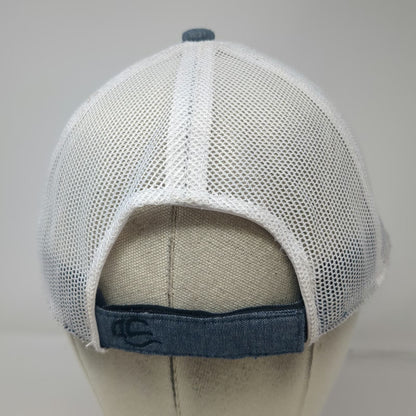 Outdoor Cap Platinum Series Baseball Cap Blue One Size Leather Flower Mesh Hat