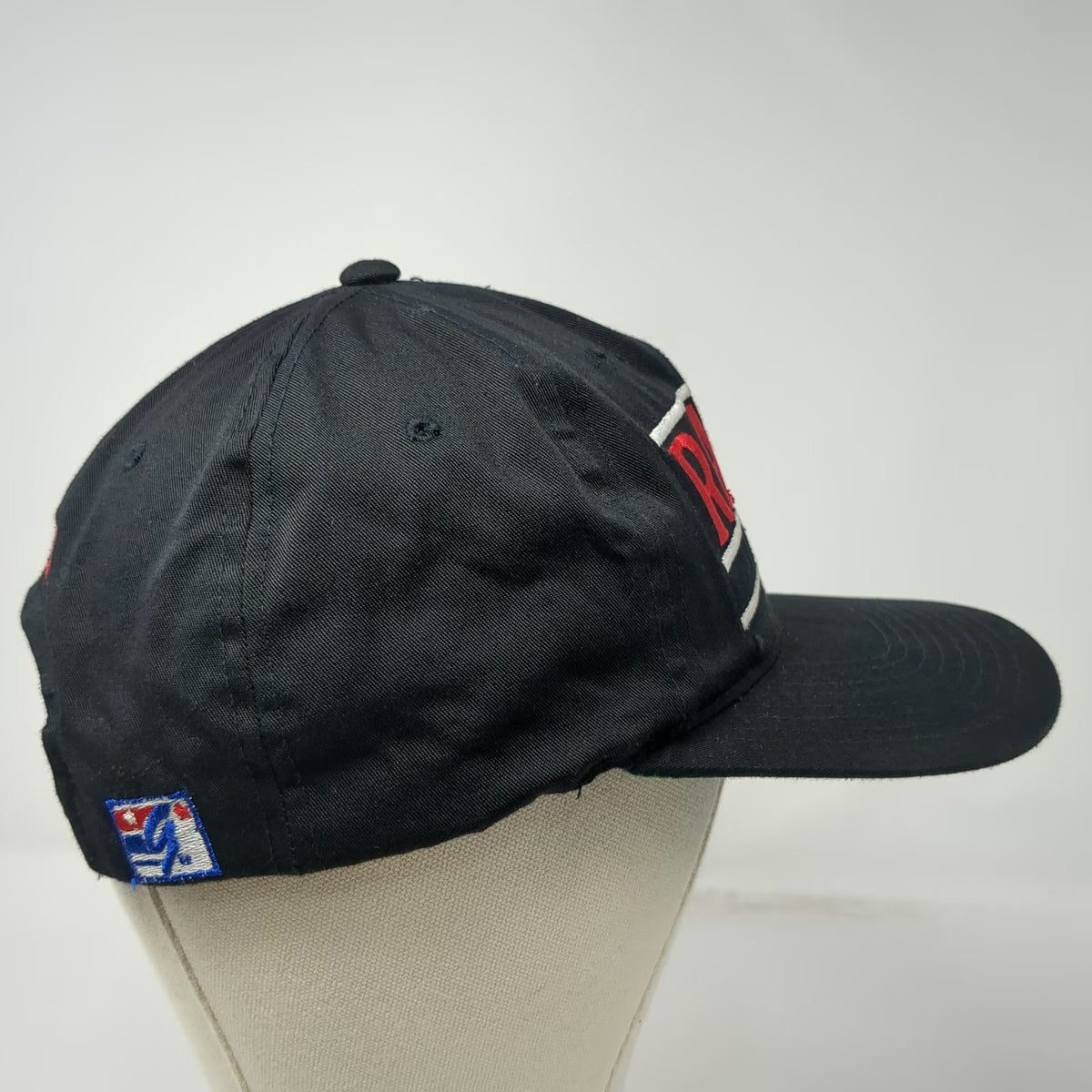 The Game Snapback Hat Black One Size Rams Hockey Green Underbrim MGR Embroidered