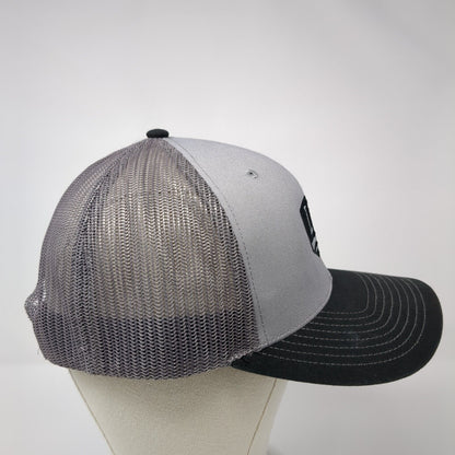 LCS Snapback 112 Trucker Hat Gray One Size Adjustable Mesh Back Richardson