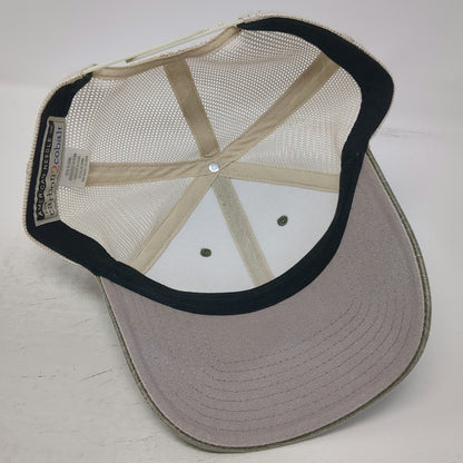 American Needle Trucker Hat Green One Size Mesh Back Snapback Blank Cotton Hat
