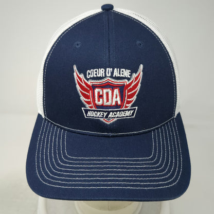 Outdoor Cap Trucker Hat Blue One Size Coeur D'Alene Hockey Academy Mesh Snapback