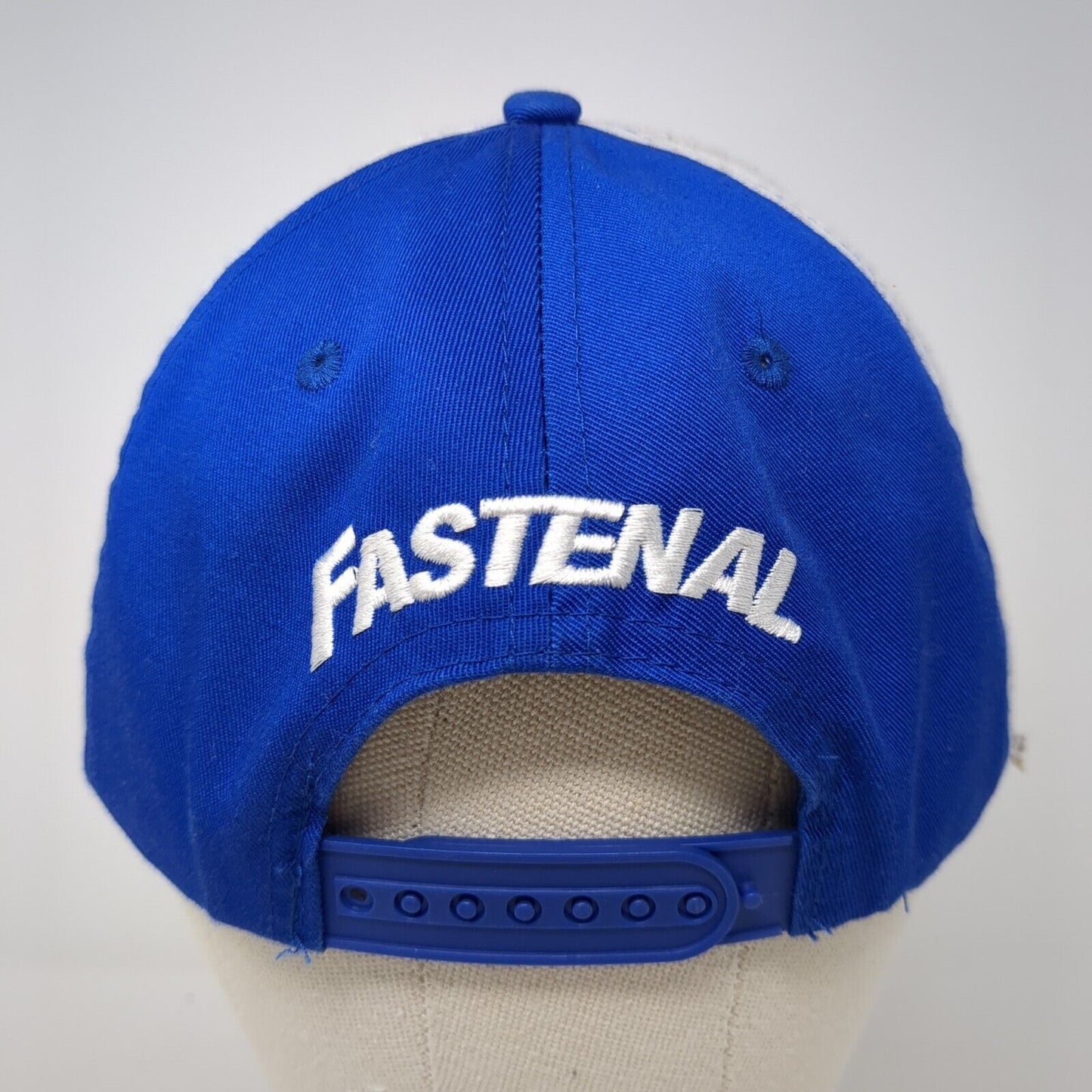 Fastenal Snapback Hat Blue One Size Adjustable Embroidered 6 Panel