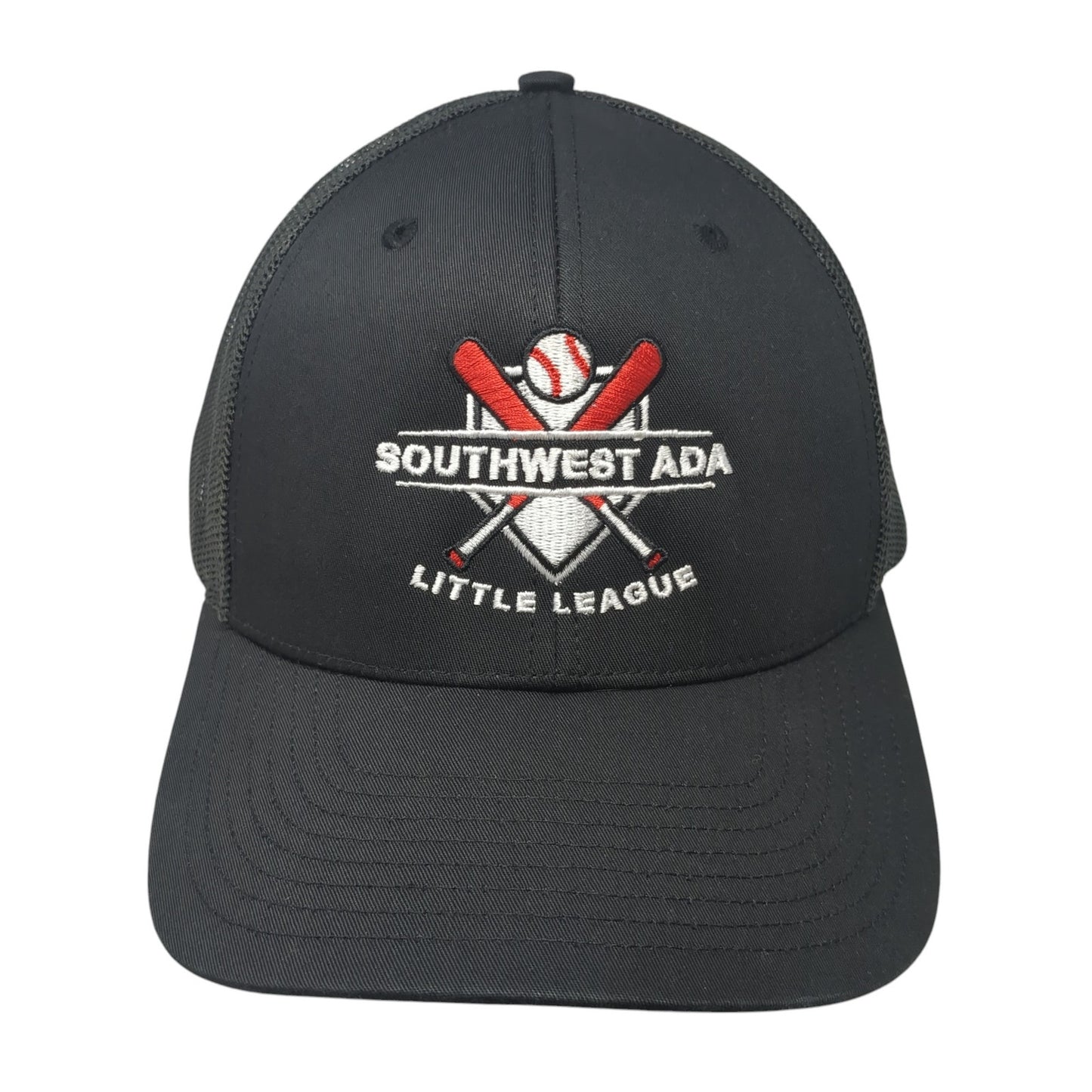 Southwest Ada Little League Trucker Hat Black OS Adjustable Mesh Back Richardson