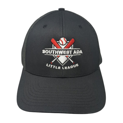 Southwest Ada Little League Trucker Hat Black OS Adjustable Mesh Back Richardson