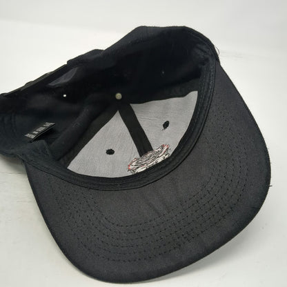Ring of Fire Snapback Black One Size Rose Skull Salvaje Embroidered Hat Acrylic