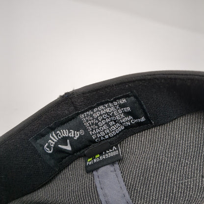 Callaway The Revere GC Fitted Hat Gray S/M A-Flex Embroidered Vented Holes